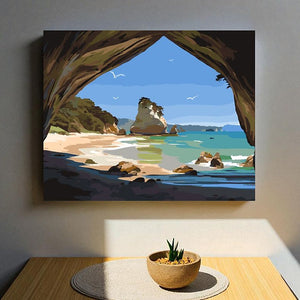 Paint By Number Kit - Cathedral Cove