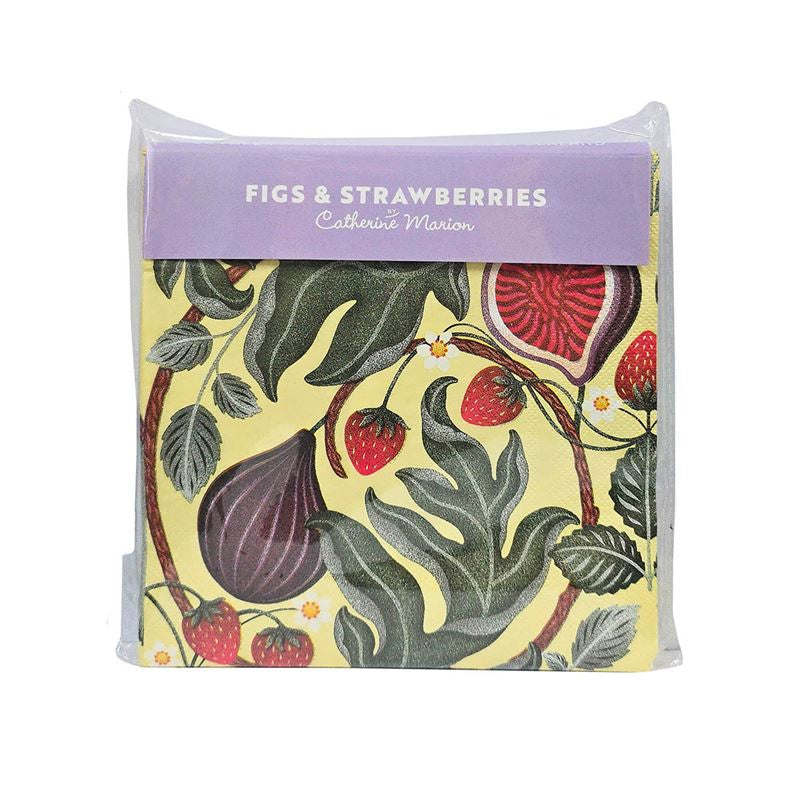 Catherine Marion - Figs & Strawberries 20 Pkt - Paper Napkins