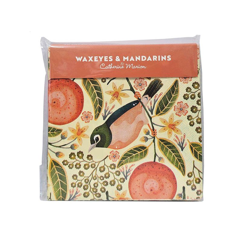 Catherine Marion - Waxeyes & Mandarins 20 Pkt - Paper Napkins