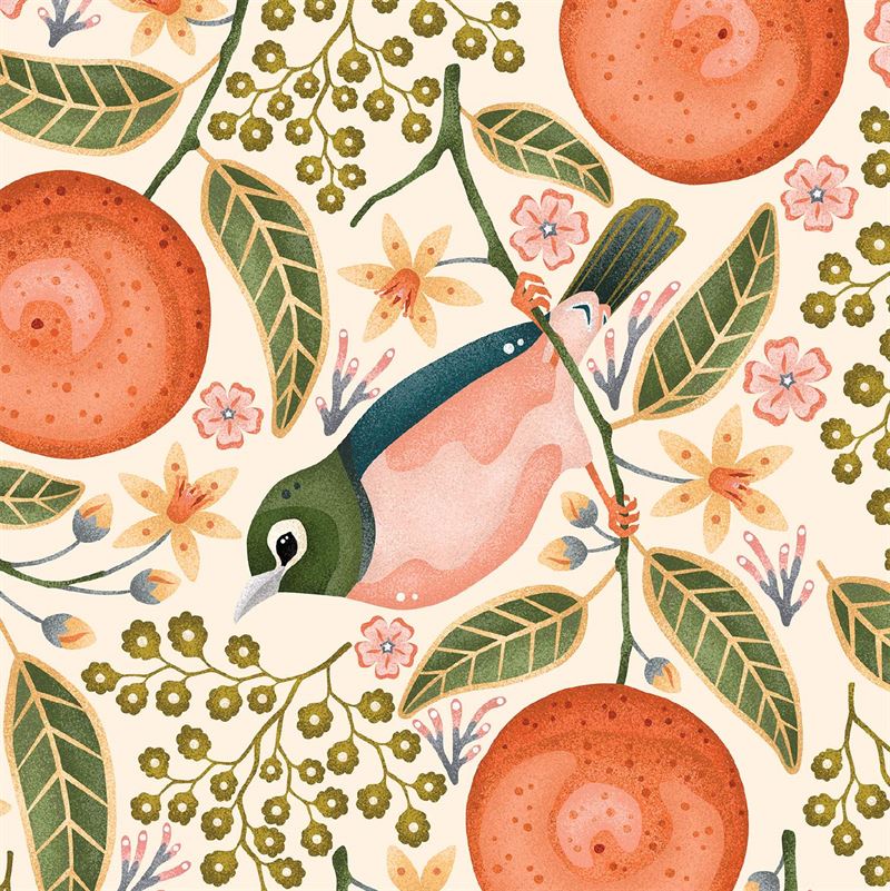 Catherine Marion - Waxeyes & Mandarins 20 Pkt - Paper Napkins