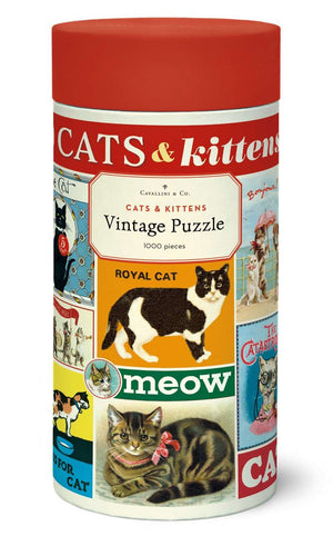 Cavallini & Co - Cats & Kittens 1000 Pce - Vintage Puzzle