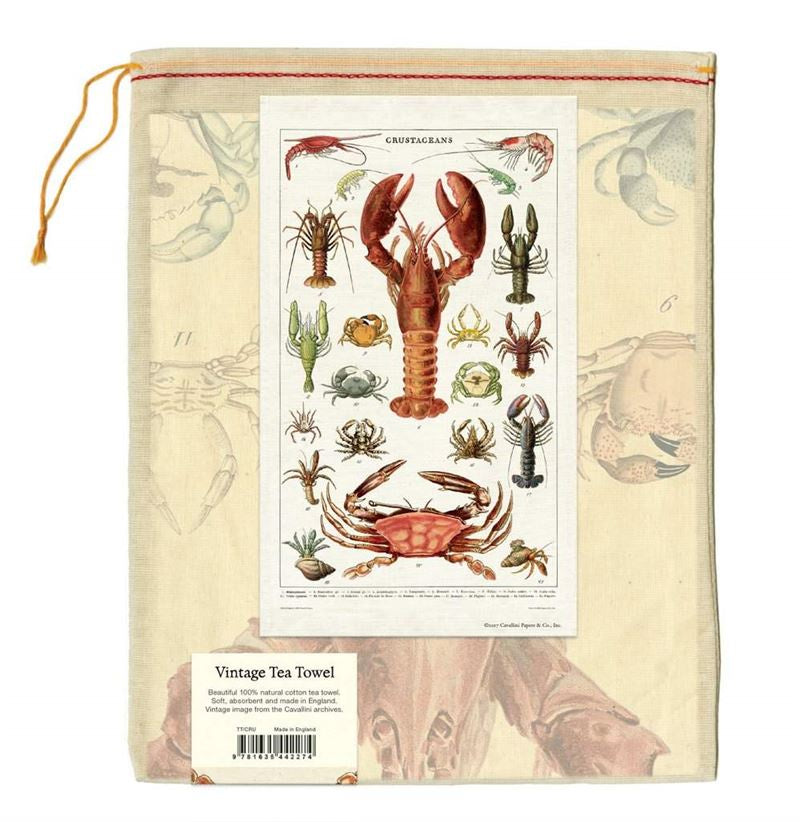 Cavallini & Co - Crustaceans - Tea Towel