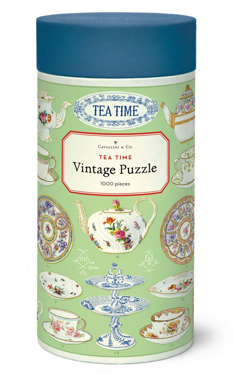 Cavallini & Co - Tea Time 1000 Pce - Vintage Puzzle