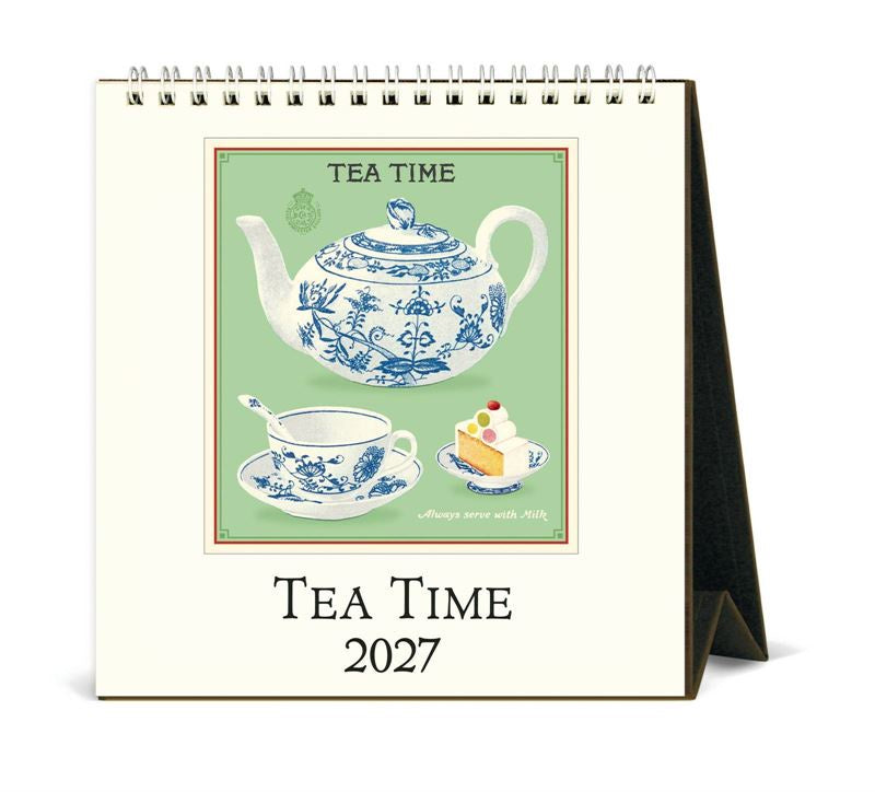 Cavallini & Co - Tea Time - 2027 Desk Calendar