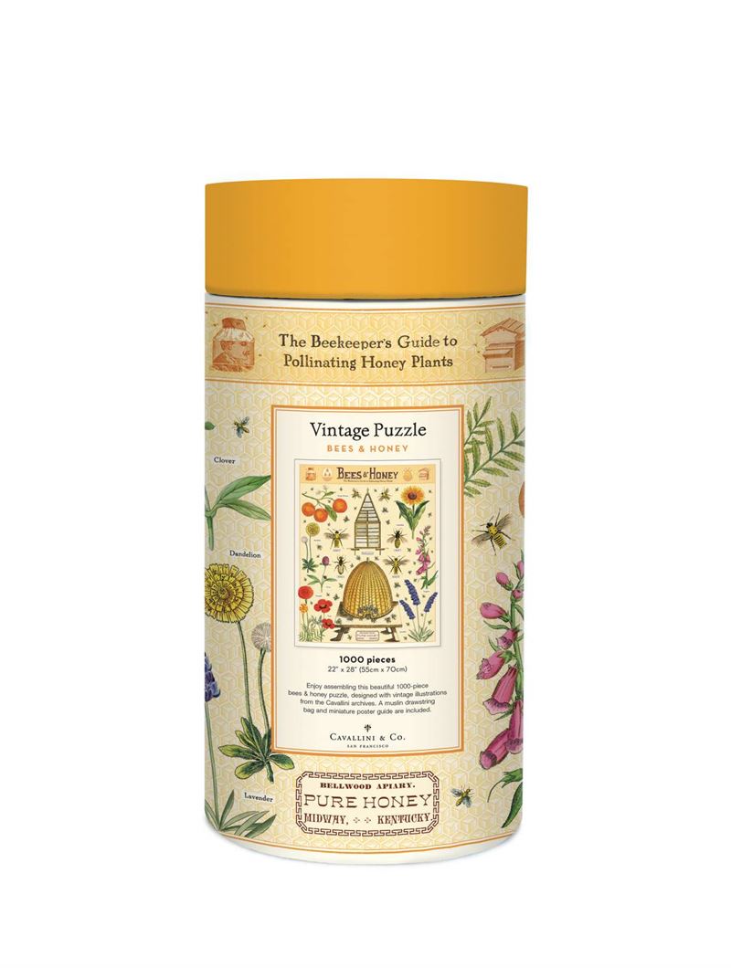 Cavallini & Co - Bee 1000 Pce - Vintage Puzzle