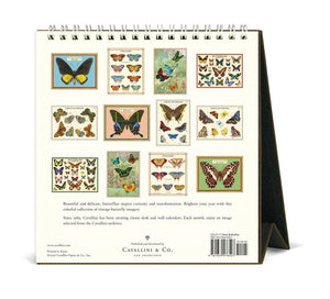 Cavallini & Co - Butterflies - 2027 Desk Calendar