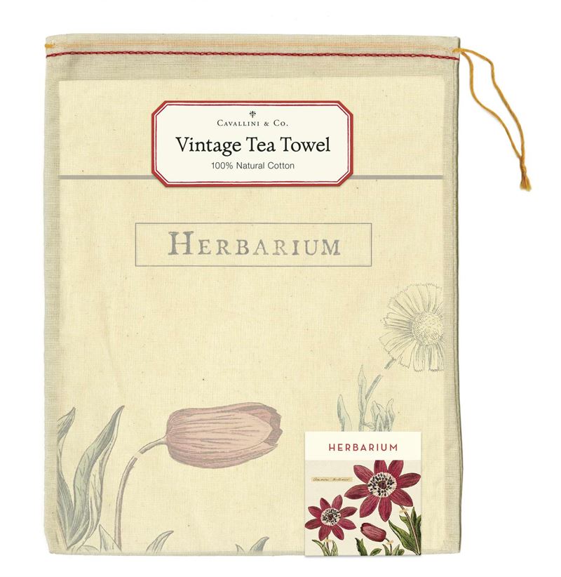 Cavallini & Co - Herbarium - Tea Towel