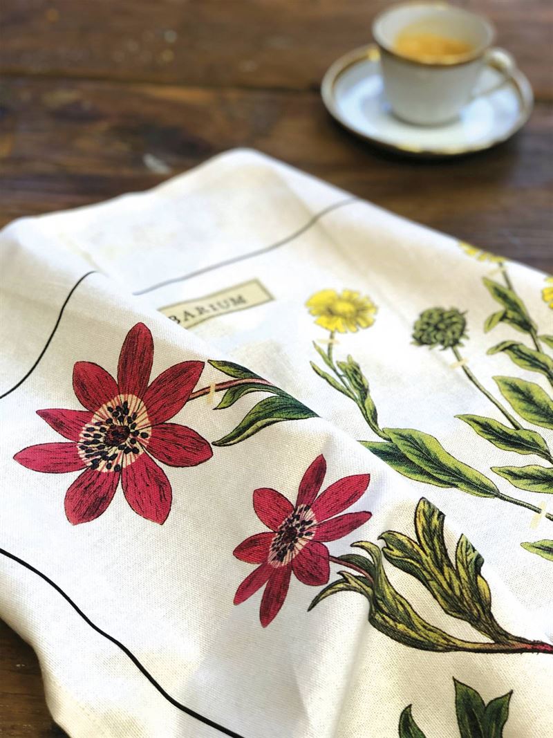 Cravehome Cavallini & Co - Herbarium - Tea Towel