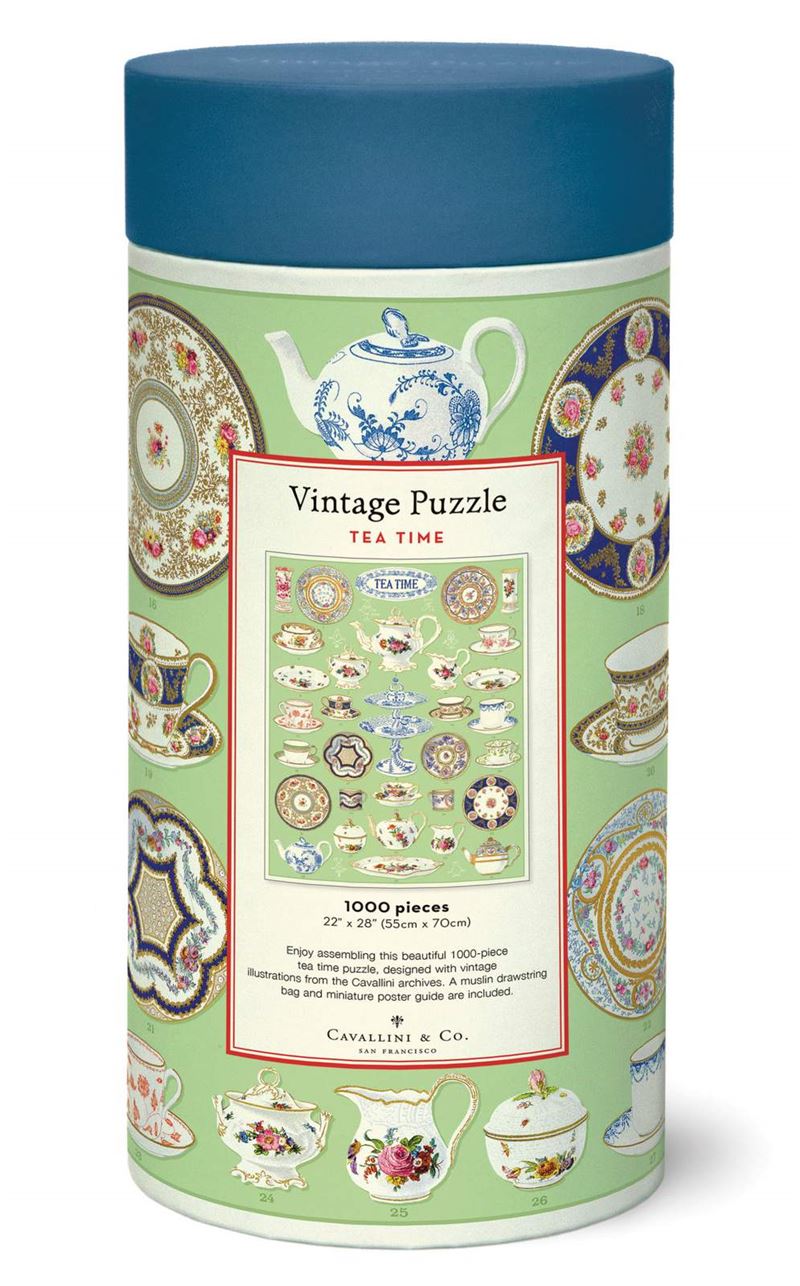 Cavallini & Co - Tea Time 1000 Pce - Vintage Puzzle