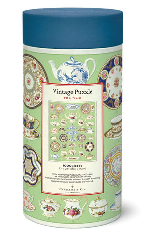Cavallini & Co - Tea Time 1000 Pce - Vintage Puzzle
