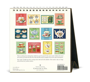 Cavallini & Co - Tea Time - 2027 Desk Calendar