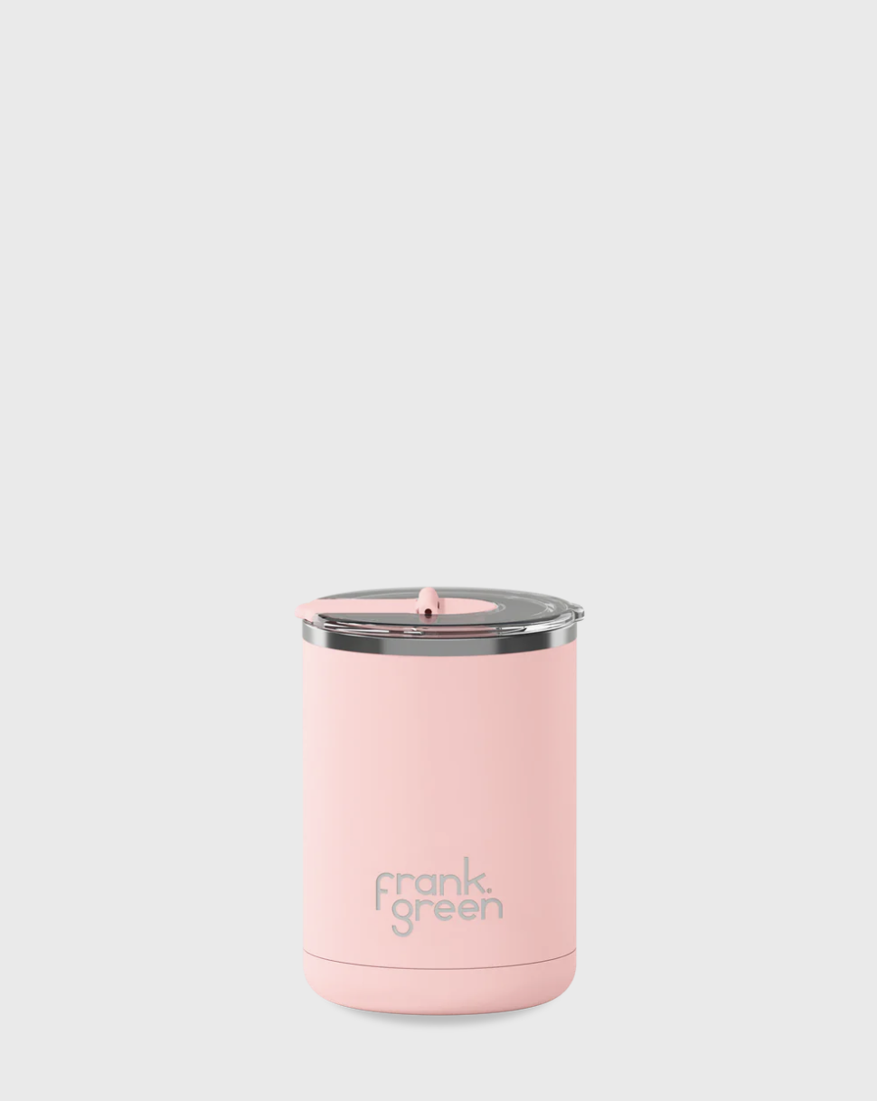 Frank Green 12oz Ceramic Coffee Cup with Hinged Lid - Blushed