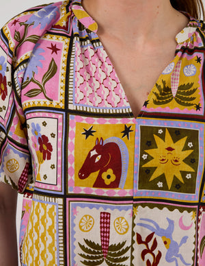 Stella Gemma Charlo Blouse - Memories of Morocco