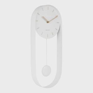KARLSSON Charm Pendulum Clock - White