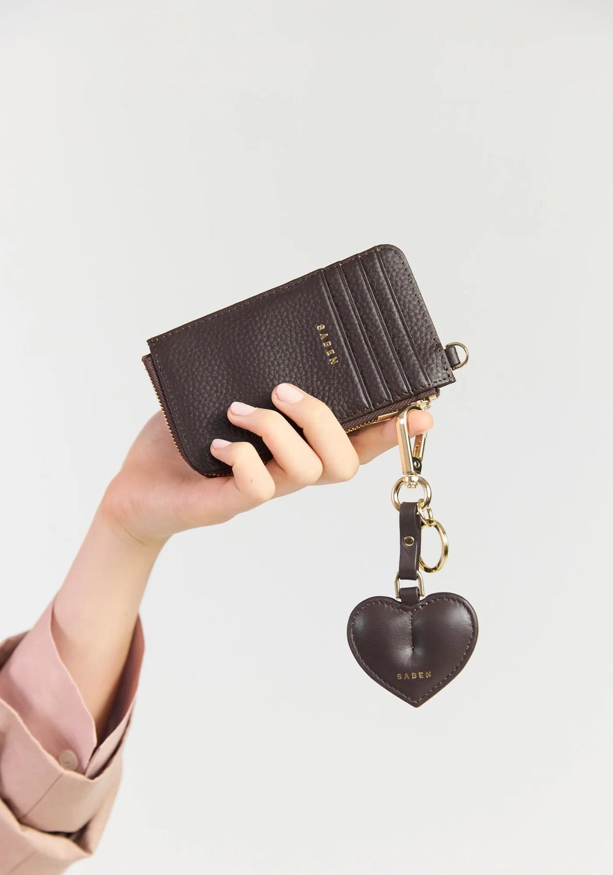 SABEN Charm Keyring - Heart Cacao