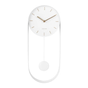 KARLSSON Charm Pendulum Clock - White