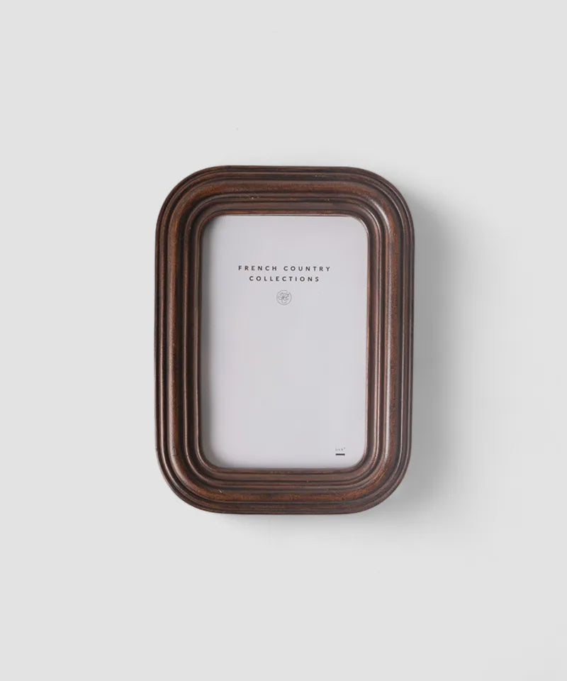French Country Collections Chestnut Ribbed Photo Frame 4x6"
