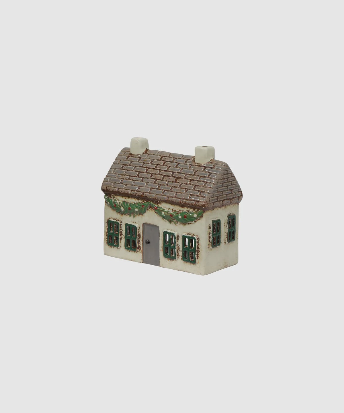 Tealight House - Christmas Tea Light Cottage with Swag