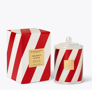Glasshouse Christmas Candle 380g - Naughty & Nice