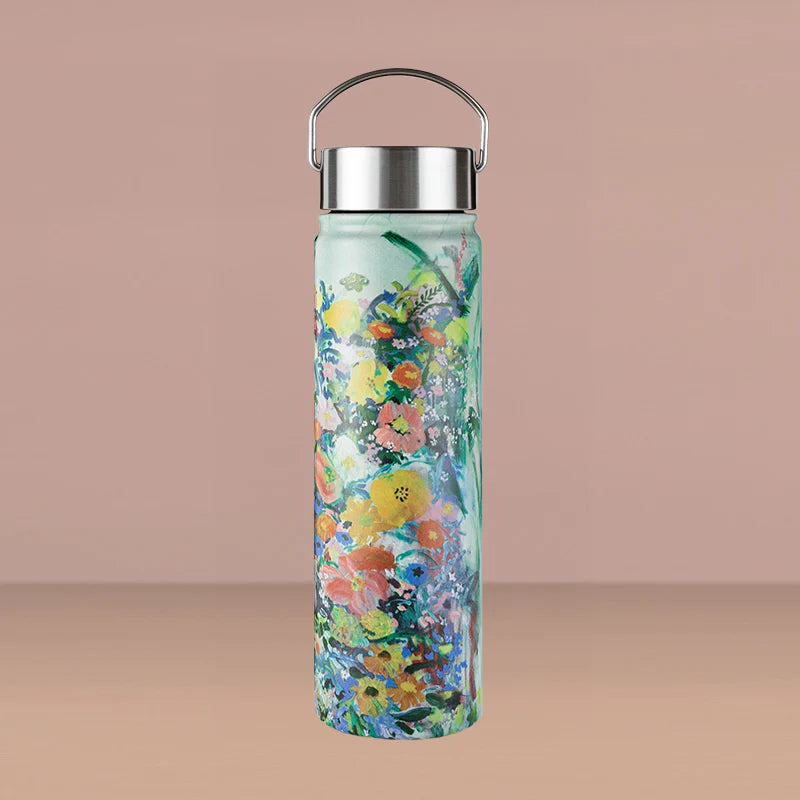 Chunky Water Bottle 650ml - Addiction to Living Carmel Van Der Hoeven - stainless steel - metal lid