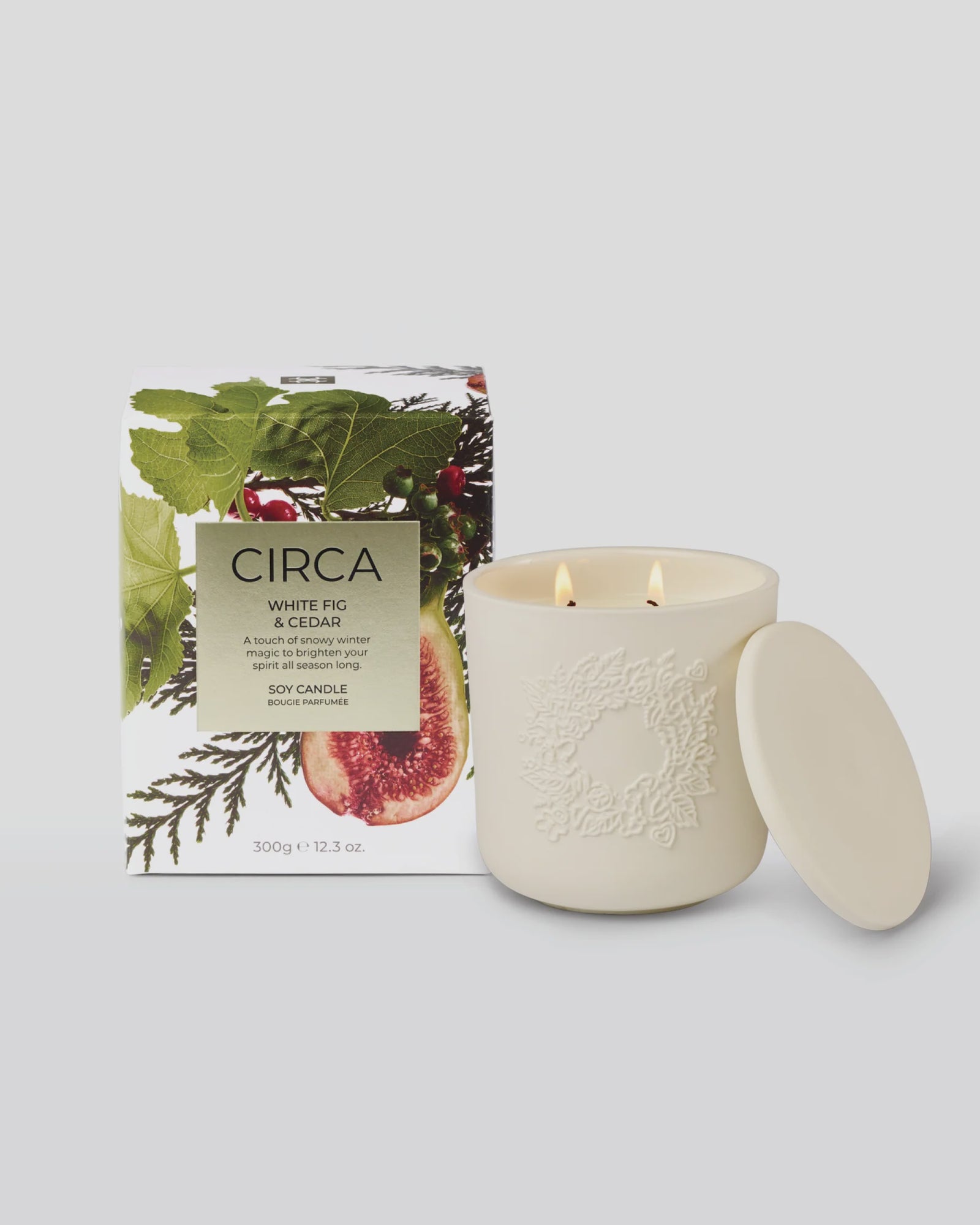 Circa Christmas Candle 300g White Fig & Cedar
