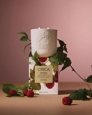 Circa Christmas Candle 300g - Raspberry & Rhubarb