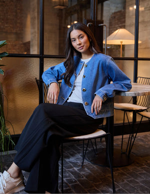 Stella+Gemma Clara Jacket - Mid Blue