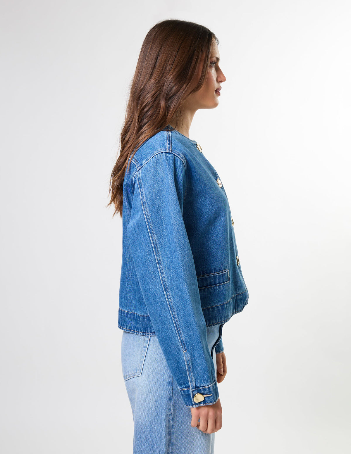 Stella+Gemma Clara Jacket - Mid Blue