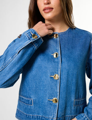 Stella+Gemma Clara Jacket - Mid Blue