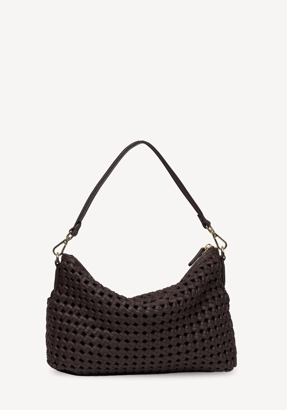 SABEN SS26 Claudia Shoulder Bag - Cacao Braid Leather