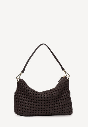 SABEN SS26 Claudia Shoulder Bag - Cacao Braid Leather