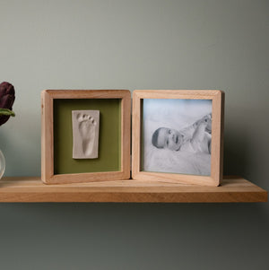 Petit Artichaut Clay Keepsake with Photo Double Frame - Olive Tree