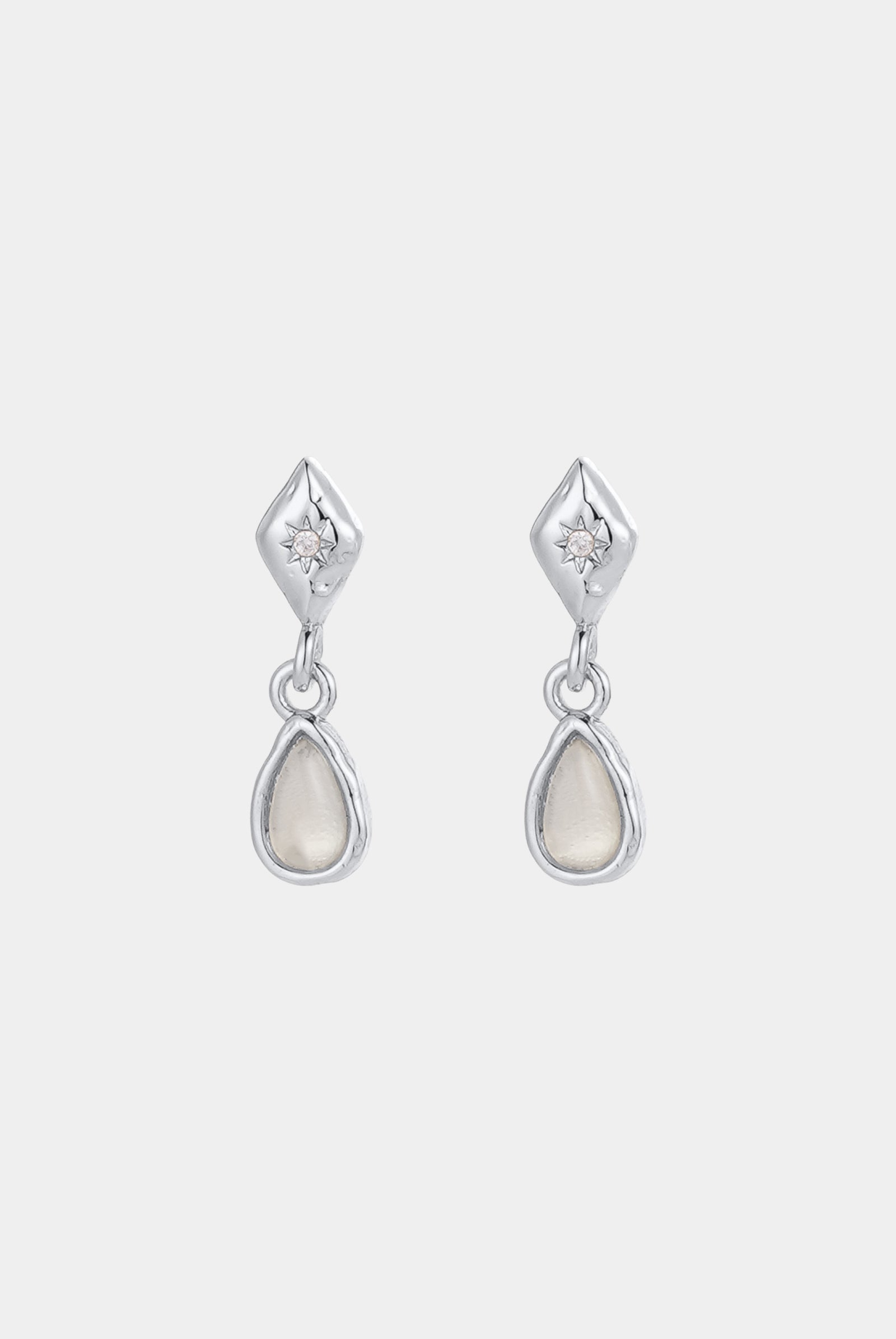 Clea Drop Earring - Silver
