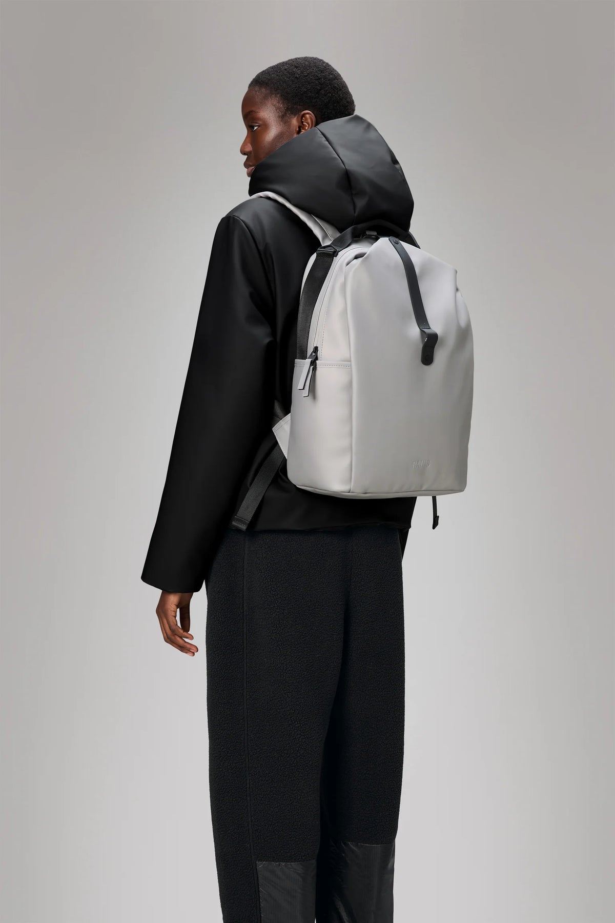 Rains Waterproof Clip Front Backpack W3 - Nimbus