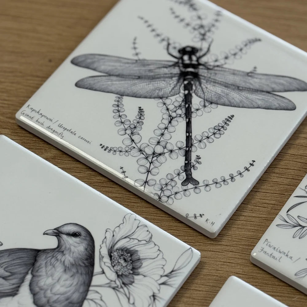 KATY HAYWARD COASTER - PĪWAIWAKA/ FANTAIL