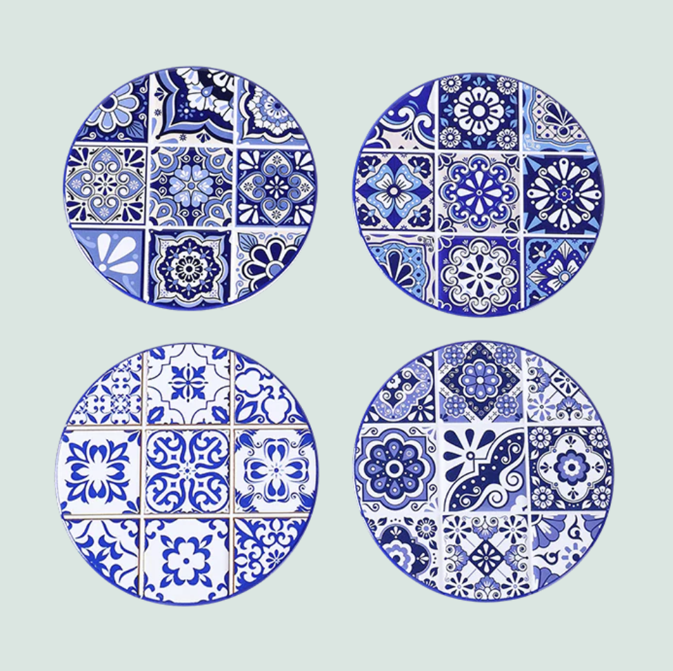 Coasters Set of 4 - Round Mosaic 2