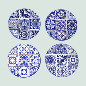 Coasters Set of 4 - Round Mosaic 2