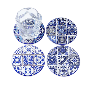 Coasters Set of 4 - Round Mosaic 2