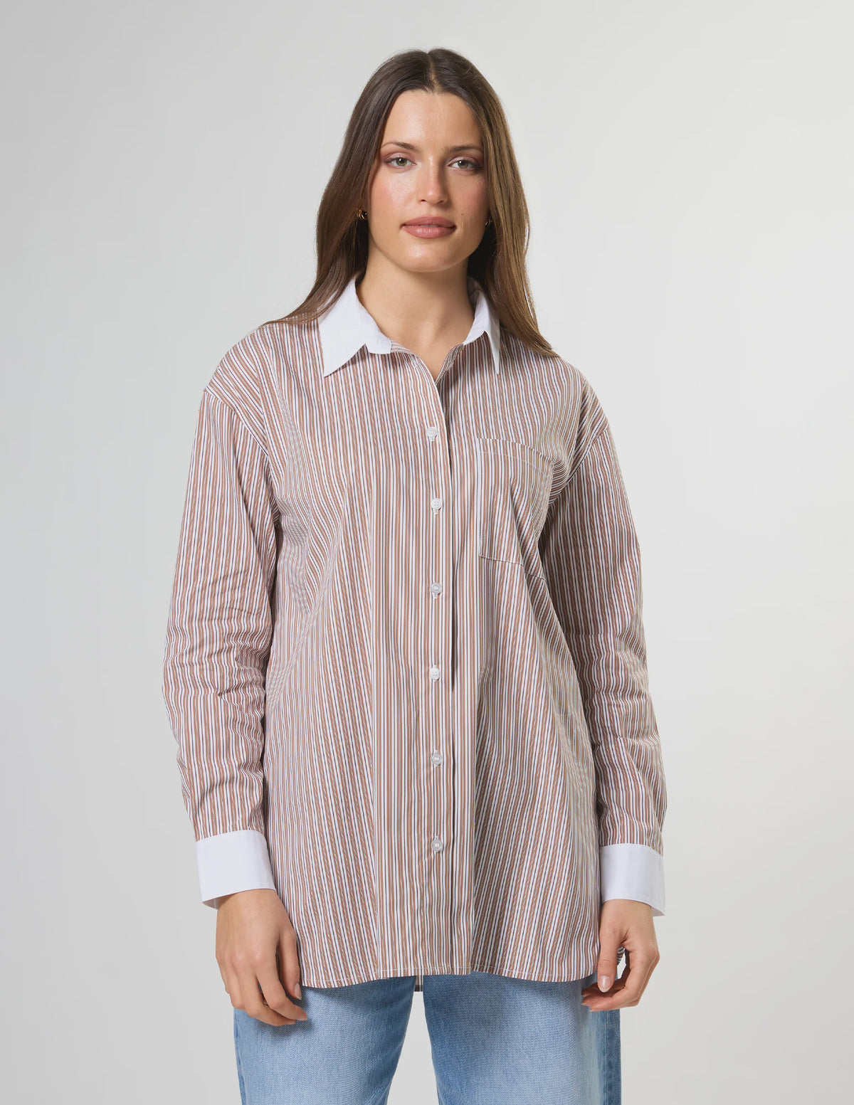 STELLA+GEMMA Connery Shirt - Boardroom Browns
