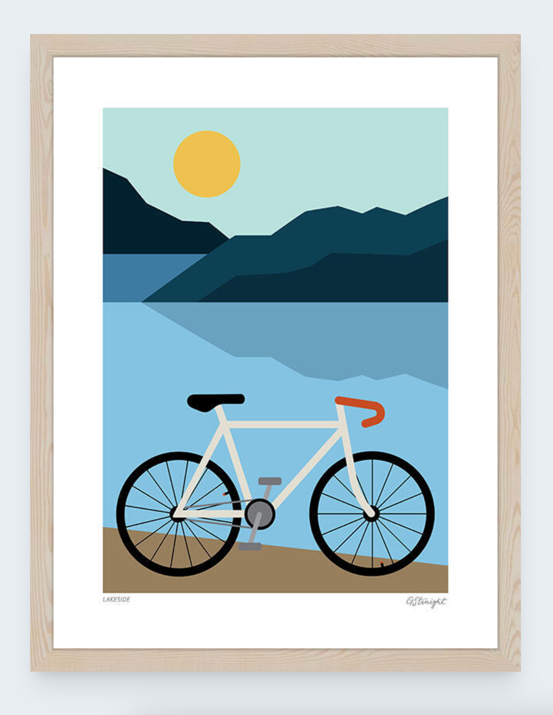 Contemporary Frame with Glass Euro - Lakeside
