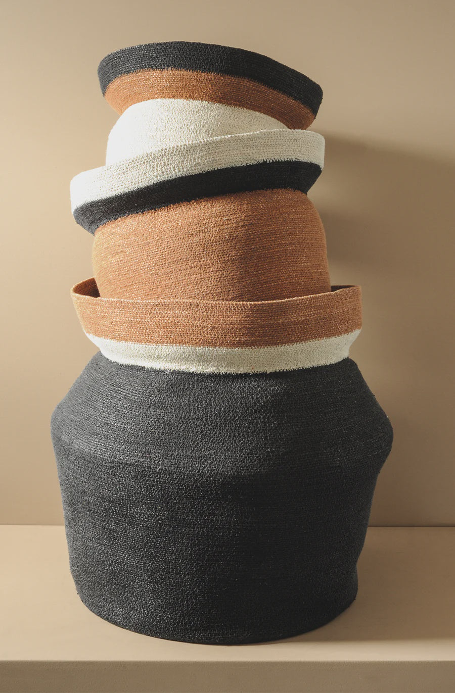 Bianca Lorenne Woven Contenere Black/Tan/Natural  Basket