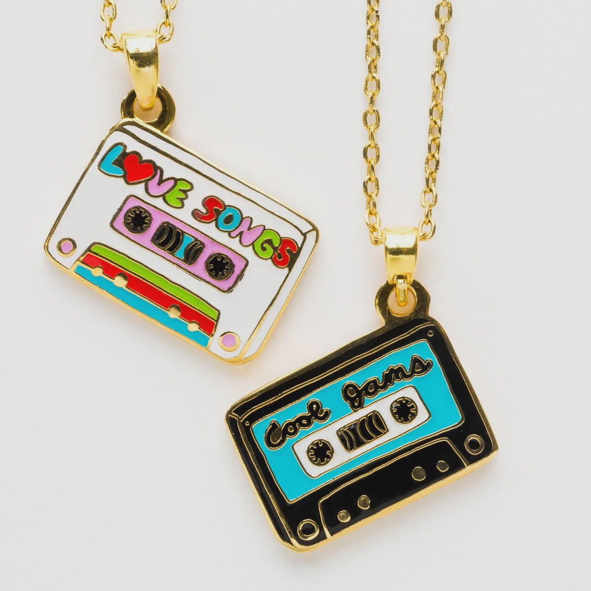 Yellow Owl Workshop Cool Jams & Love Songs - Double Sided Pendant Necklace