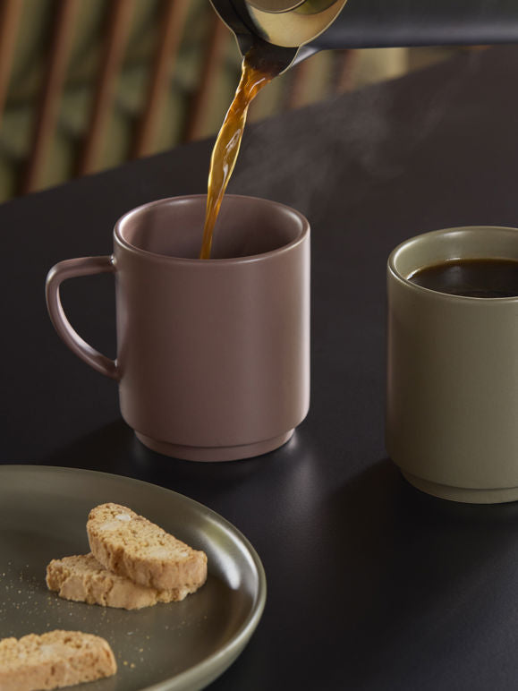 CITTA Copo Stacking Mug - Plum Tall Coffee Tea