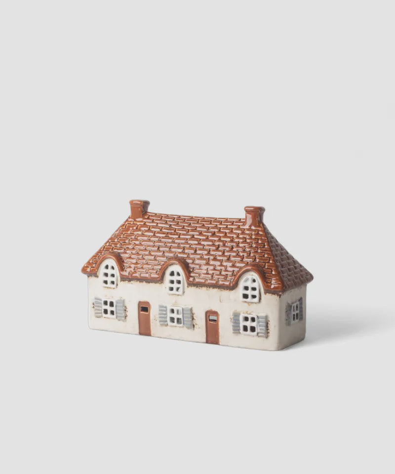 French Country Collections Cotswold Tea Light Cottage Ivory