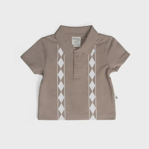 Dimples Baby Cotton Polo - Brown T-shirt Top Golf