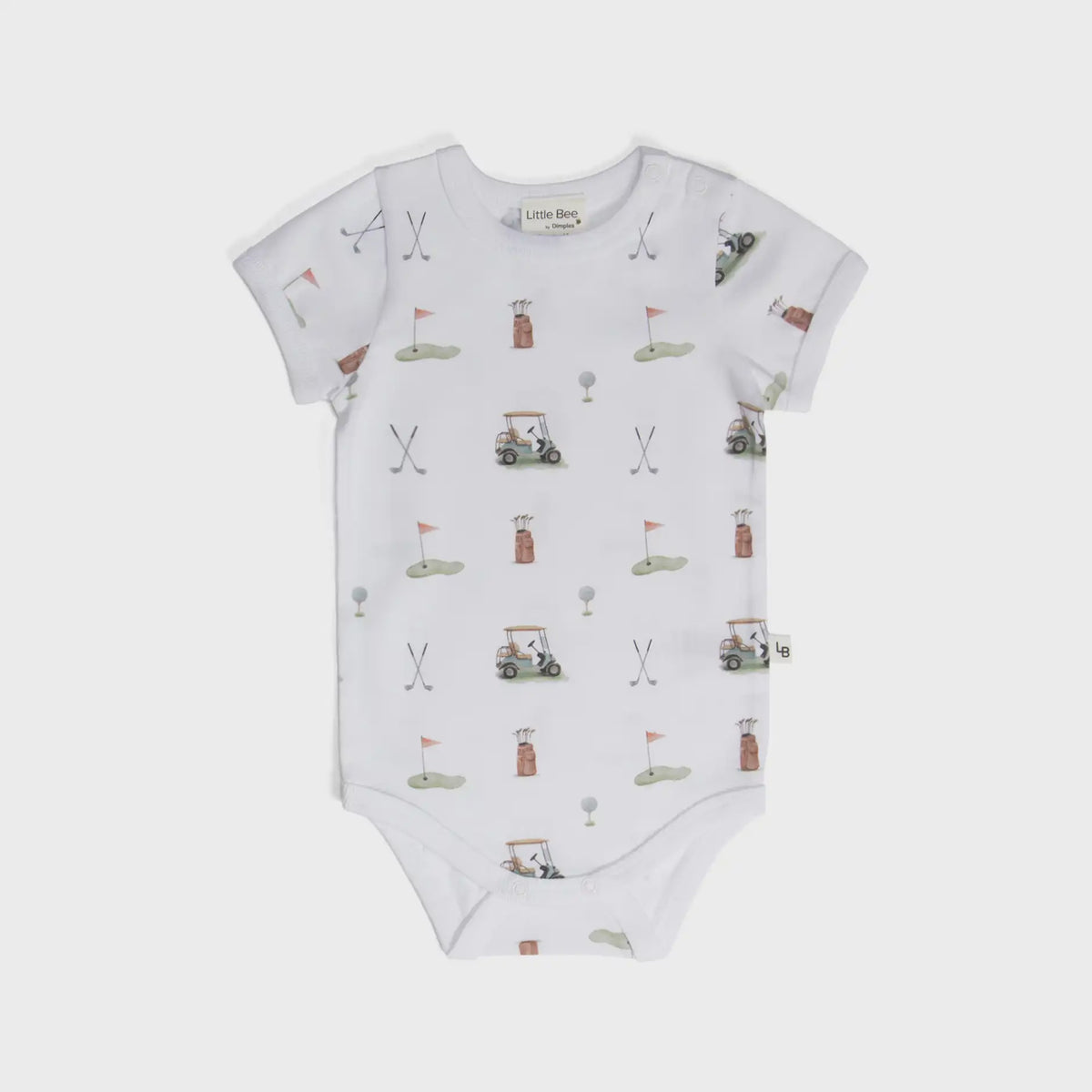 Cotton Short Sleeve Bodysuit - Golf