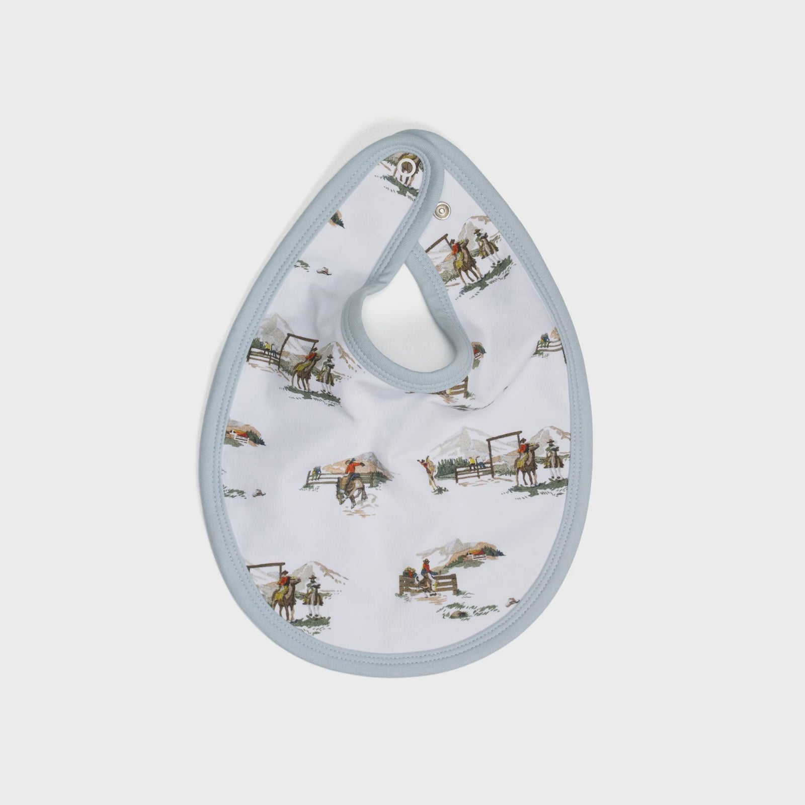 Little bee by dimples Cotton Bib - Cowboys Baby bib