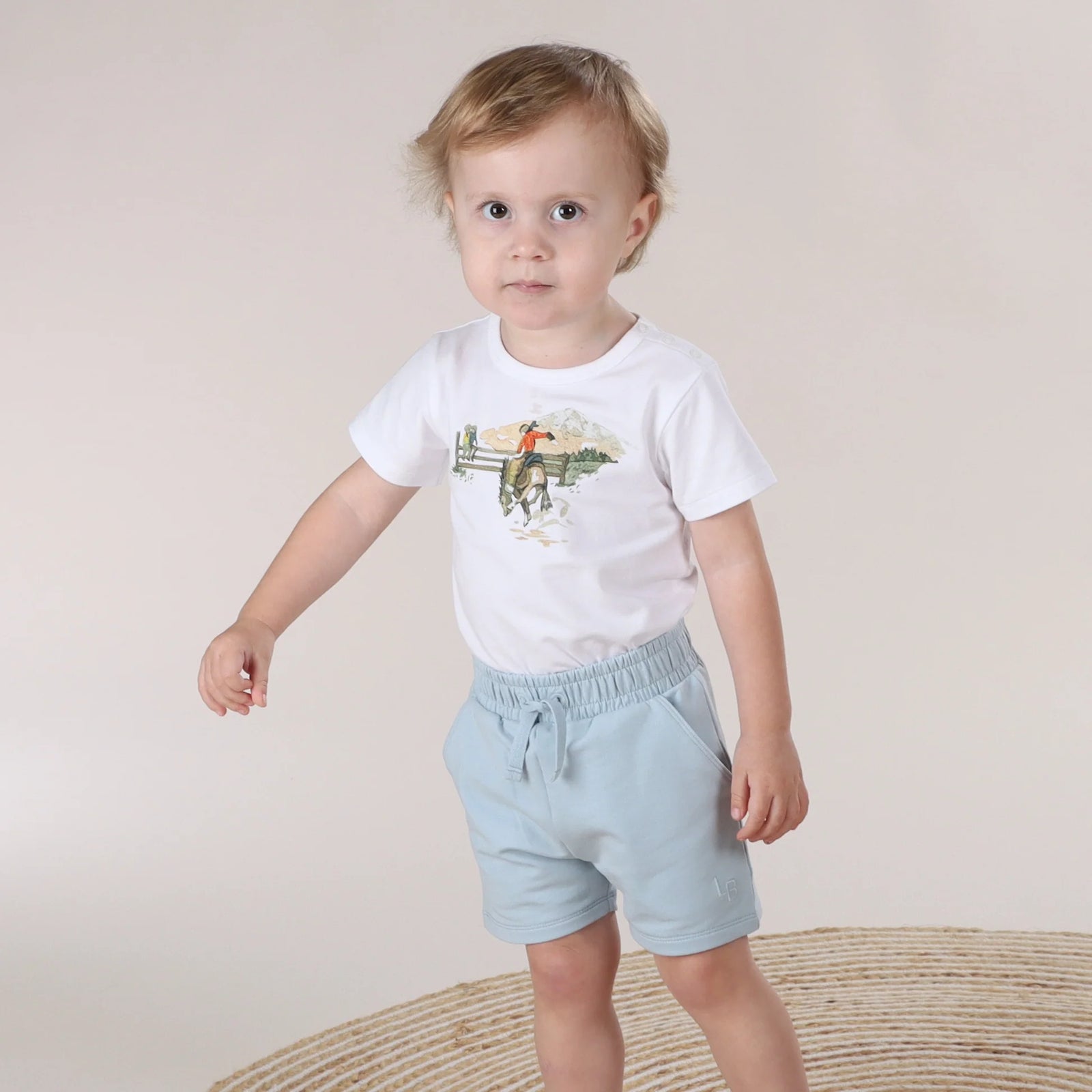 little bee by dimples Cotton Shorts - Blue