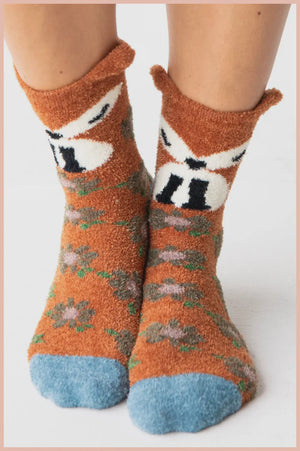 Natural Life Cozy Socks - Rust Fox