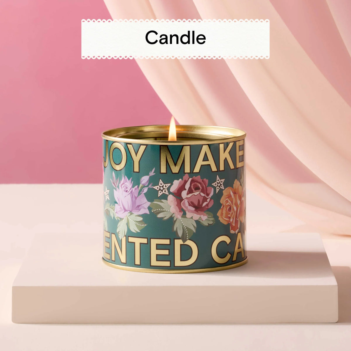 Crown Ditsy Honey & Amber Paint Tin Candle 300g